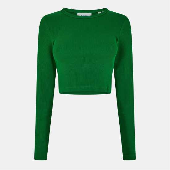 Jjxx Women's Feline Long-Sleeve Crop Top  