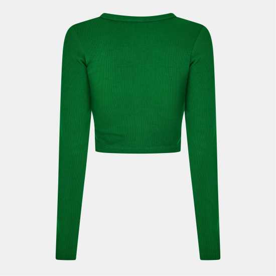 Jjxx Women's Feline Long-Sleeve Crop Top  