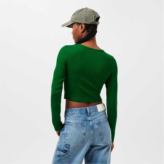 Jjxx Women's Feline Long-Sleeve Crop Top  