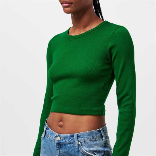 Jjxx Women's Feline Long-Sleeve Crop Top  