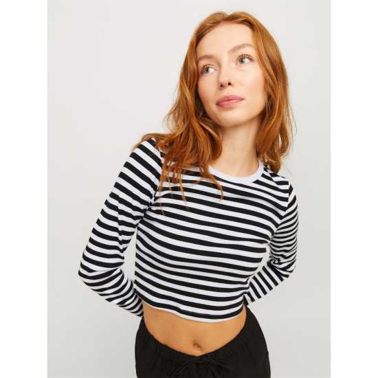 Jjxx Feline Long Sleeve Stripe T-Shirt  Дамски тениски и фланелки