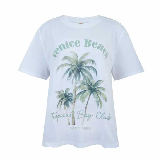 Soulcal Graphic T-Shirt Палма Дамски тениски и фланелки