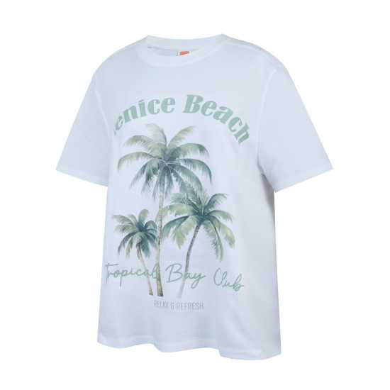 Soulcal Graphic T-Shirt Палма Дамски тениски и фланелки