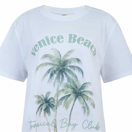 Soulcal Graphic T-Shirt Палма Дамски тениски и фланелки