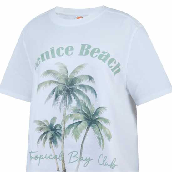 Soulcal Graphic T-Shirt Палма Дамски тениски и фланелки