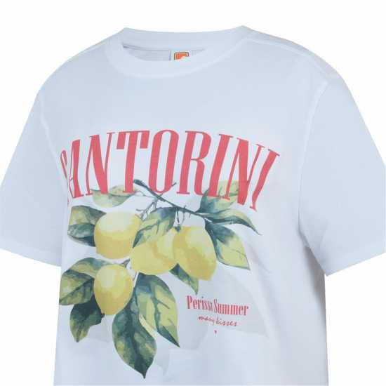 Soulcal Graphic T-Shirt Лимон Дамски тениски и фланелки