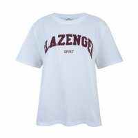 Slazenger Тениска С Лого Logo Tee Ld52 Бяло/Бордо 