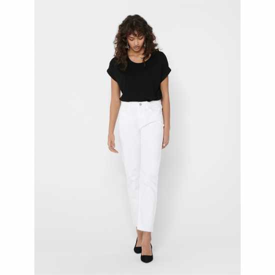 Only Moster O-Neck Top Черно Дамски тениски и фланелки