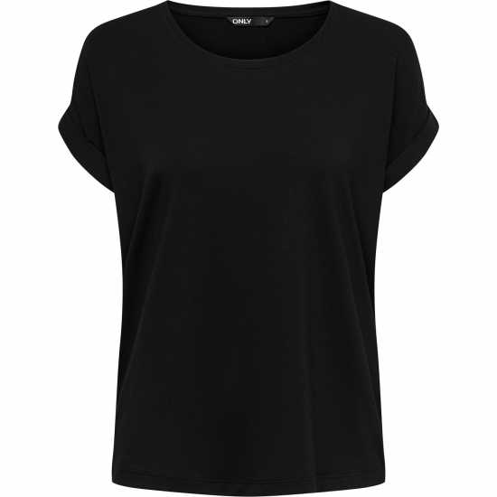 Only Moster O-Neck Top Черно Дамски тениски и фланелки