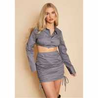 Poplin Extreme Crop Shirt  Дамски тениски и фланелки