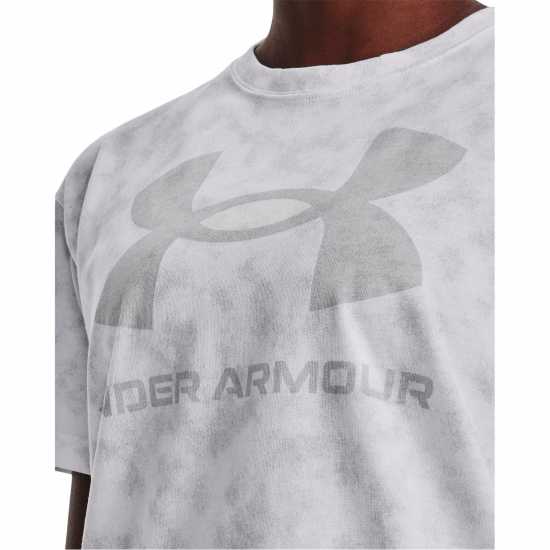 Under Armour Sstyle Heavy Ss Ld99 White/Halo Grey Дамски тениски и фланелки