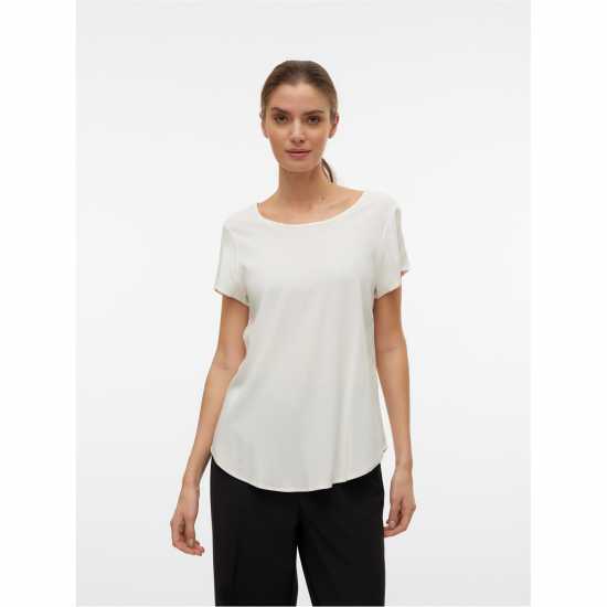 Дамски тениски и фланелки Vero Moda Short Sleeve T-Shirt Снежана Бяла Vero Moda Short Sleeve T-Shirt Снежана Бяла Дамски тениски и фланелки