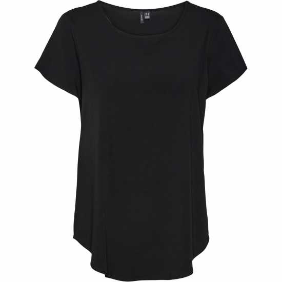 Дамски тениски и фланелки Vero Moda Short Sleeve T-Shirt Черно Vero Moda Short Sleeve T-Shirt Черно Дамски тениски и фланелки