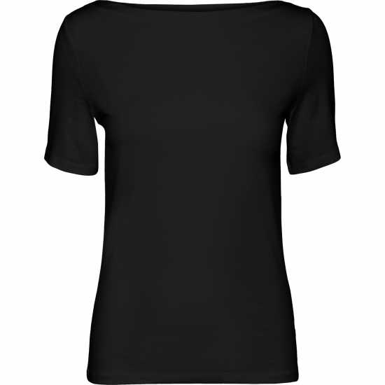 Дамски тениски и фланелки Vero Moda Short Sleeve T-Shirt Черно Vero Moda Short Sleeve T-Shirt Черно Дамски тениски и фланелки