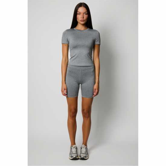 Honeyz Signature Tee Ld99 Сиво Дамски тениски и фланелки