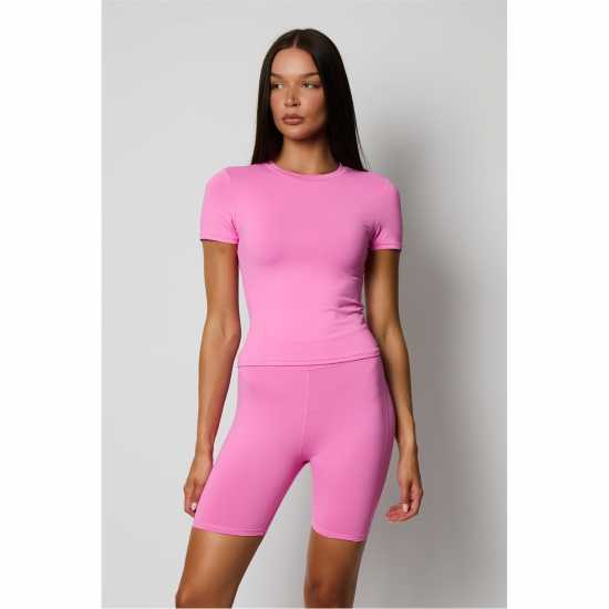 Honeyz Signature Tee Ld99 Розово Дамски тениски и фланелки