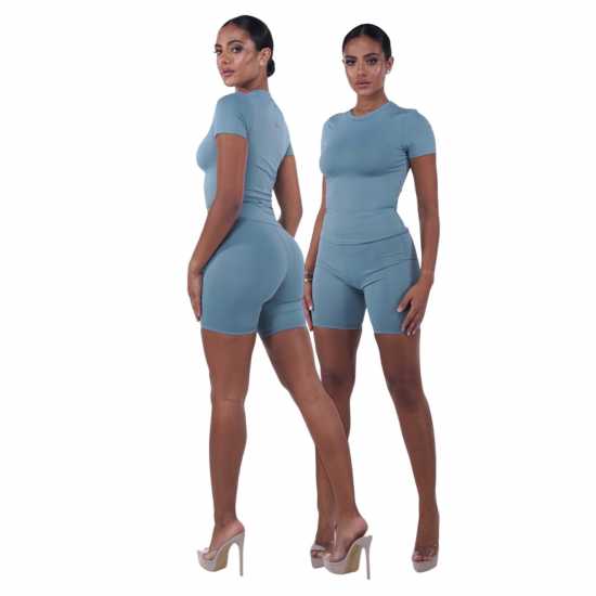 Honeyz Signature Tee Ld99 Синьо Дамски тениски и фланелки