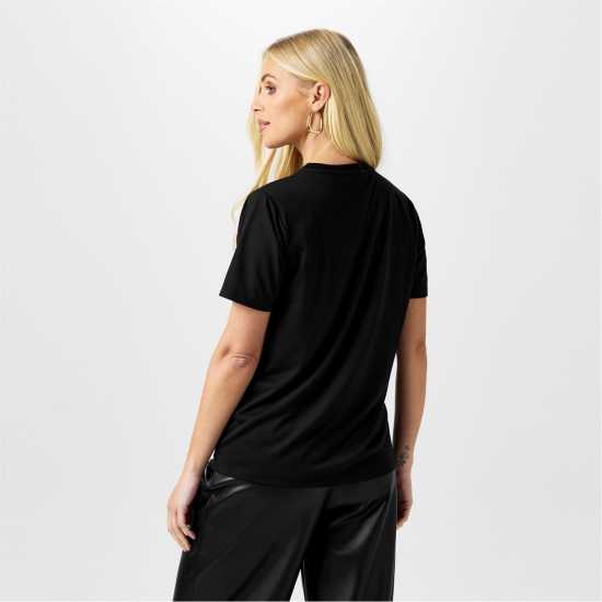 Biba Diamante T-Shirt Черно Дамски тениски и фланелки