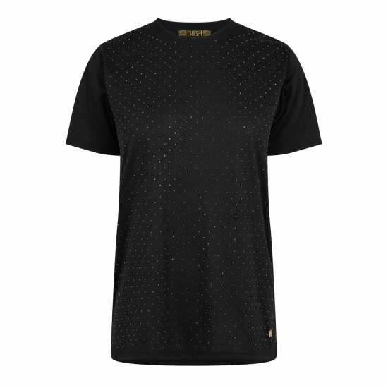 Biba Diamante T-Shirt Черно Дамски тениски и фланелки