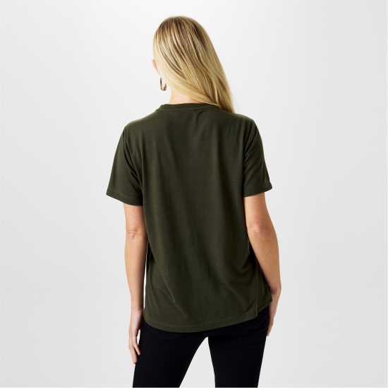 Дамски тениски и фланелки Biba Diamante T-Shirt Хаки Biba Diamante T-Shirt Хаки Дамски тениски и фланелки