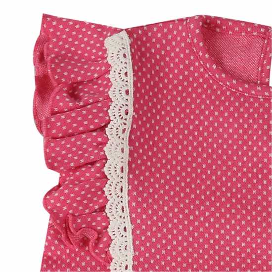 Lilly And Sid Frill Dotty A-Line Dress Lilly And Sid Frill Dotty A-Line Dress