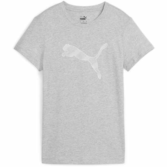Puma Mass Merchants Tee T-Shirt Womens Светло сиво Хийт Дамски тениски и фланелки