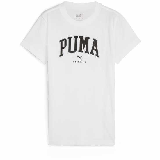 Puma Squad Graphic Tee T-Shirt Womens Пума Бяло Дамски тениски и фланелки
