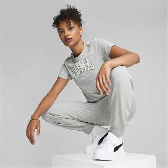 Дамски тениски и фланелки Puma Squad Graphic Tee T-Shirt Womens Графичен рег Puma Squad Graphic Tee T-Shirt Womens Графичен рег Дамски тениски и фланелки