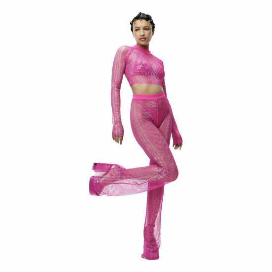 Дамски тениски и фланелки Adidas Crystal Mesh Cover-Up Long-Sleeve Top Womens Adidas Crystal Mesh Cover-Up Long-Sleeve Top Womens Дамски тениски и фланелки