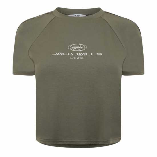 Дамски тениски и фланелки Jack Wills Branded Ringer T-Shirt Jack Wills Branded Ringer T-Shirt Дамски тениски и фланелки