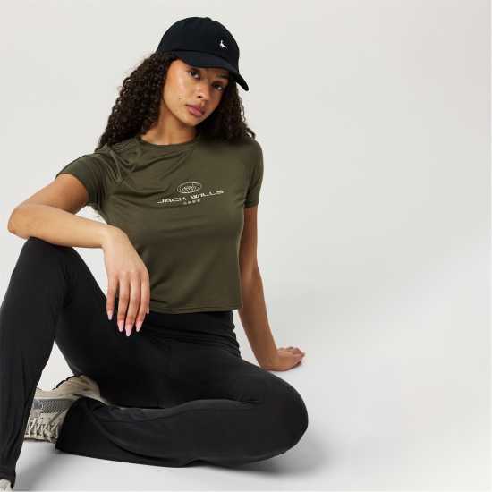 Дамски тениски и фланелки Jack Wills Branded Ringer T-Shirt Jack Wills Branded Ringer T-Shirt Дамски тениски и фланелки