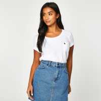 Jack Wills Fullford Pocket T-Shirt Бяло Дамски тениски и фланелки