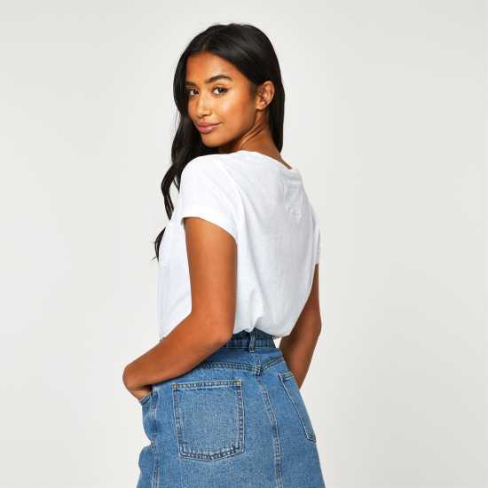 Дамски тениски и фланелки Jack Wills Fullford Pocket T-Shirt Бяло Jack Wills Fullford Pocket T-Shirt Бяло Дамски тениски и фланелки