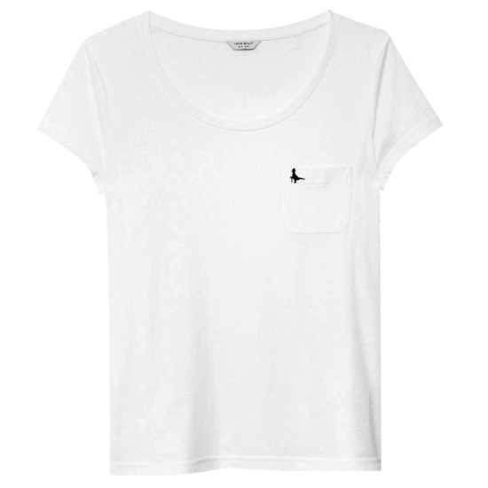 Jack Wills Fullford Pocket T-Shirt White Дамски тениски и фланелки