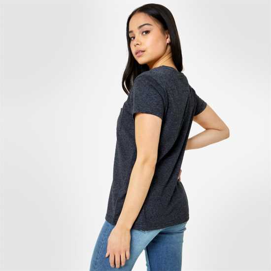 Jack Wills Fullford Pocket T-Shirt Черно Дамски тениски и фланелки