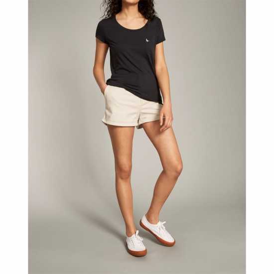 Jack Wills Fullford Pocket T-Shirt Черно Дамски тениски и фланелки