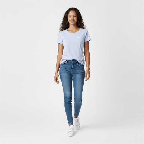 Jack Wills Fullford Pocket T-Shirt Ladies Синьо Jack Wills Fullford Pocket T-Shirt Ladies Синьо