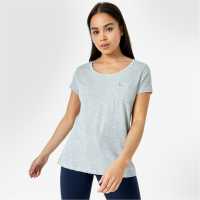Jack Wills Fullford Pocket T-Shirt Сив марл Дамски тениски и фланелки