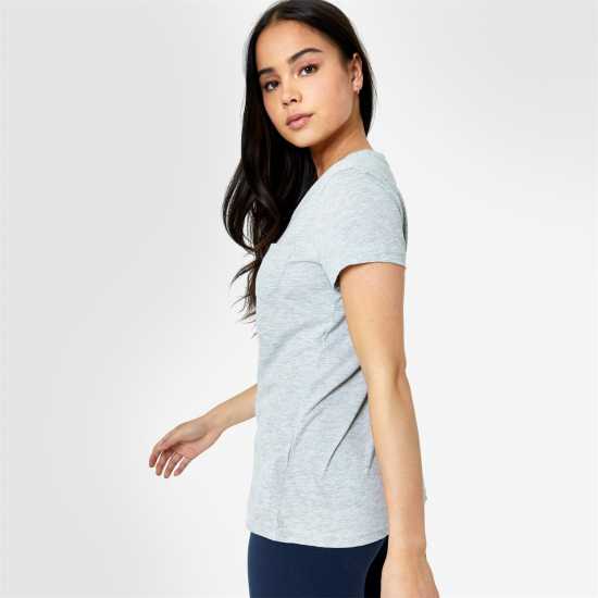 Jack Wills Fullford Pocket T-Shirt Сив марл Дамски тениски и фланелки