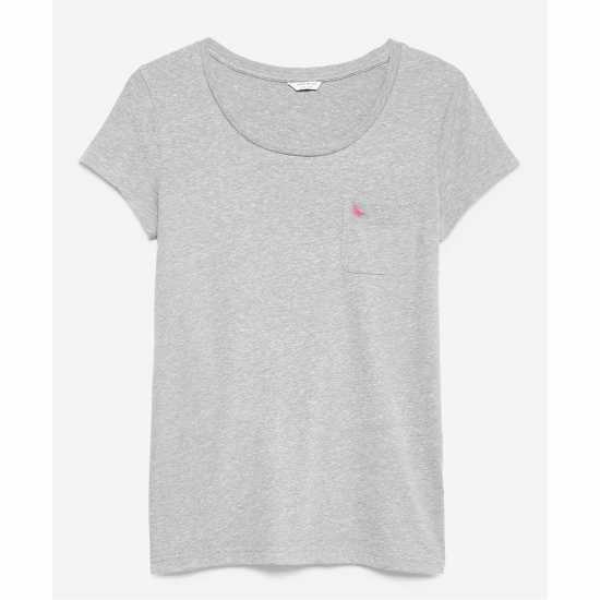 Jack Wills Fullford Pocket T-Shirt Сив марл Дамски тениски и фланелки