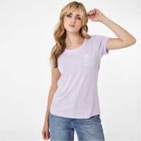 Jack Wills Fullford Pocket T-Shirt Lilac Дамски тениски и фланелки