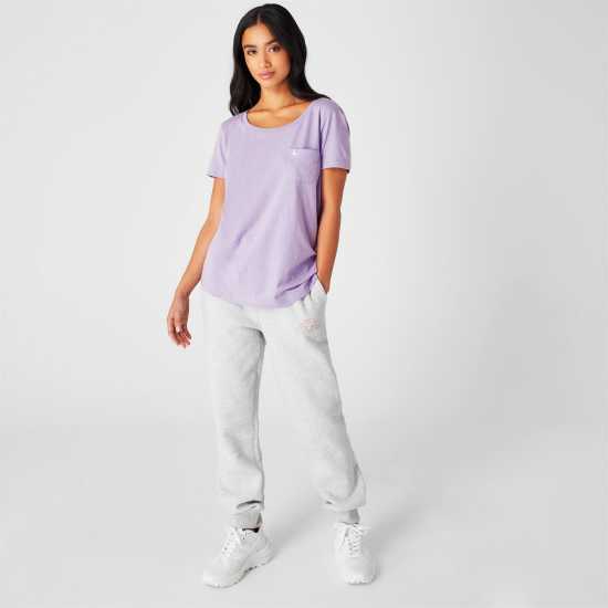 Jack Wills Fullford Pocket T-Shirt Bright Lilac Дамски тениски и фланелки