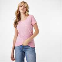 Jack Wills Fullford Pocket T-Shirt JW  Розово Дамски тениски и фланелки