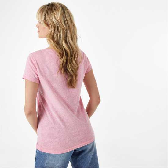 Jack Wills Fullford Pocket T-Shirt JW  Розово Дамски тениски и фланелки