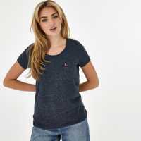 Jack Wills Fullford Pocket T-Shirt Navy Дамски тениски и фланелки