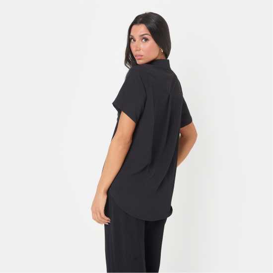 I Saw It First Soft Crepe Short Sleeve Shirt  Дамски ризи и тениски