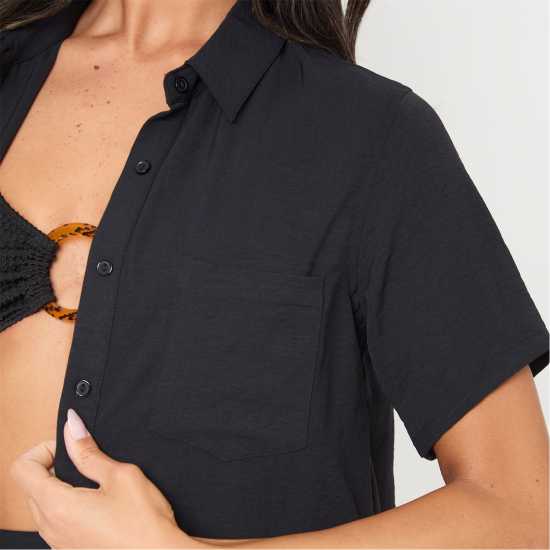 I Saw It First Soft Crepe Short Sleeve Shirt  Дамски ризи и тениски