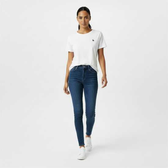 Дамски тениски и фланелки Jack Wills Endmoor Boyfriend T-Shirt Бяло Jack Wills Endmoor Boyfriend T-Shirt Бяло Дамски тениски и фланелки