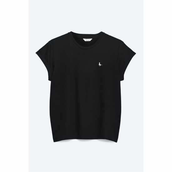 Дамски тениски и фланелки Jack Wills Endmoor Boyfriend T-Shirt Черно Jack Wills Endmoor Boyfriend T-Shirt Черно Дамски тениски и фланелки