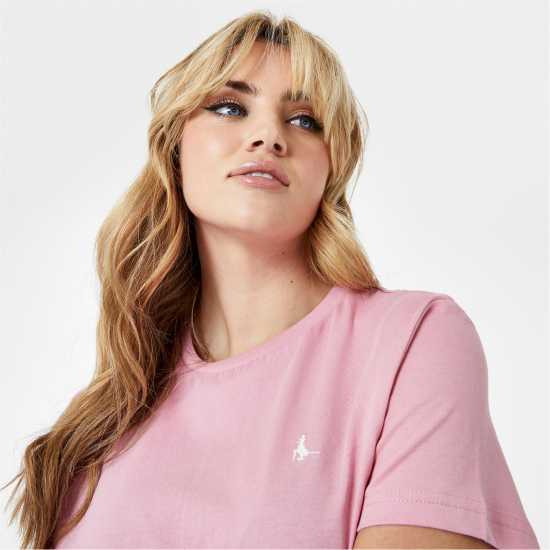 Дамски тениски и фланелки Jack Wills Endmoor Boyfriend T-Shirt Pink Jack Wills Endmoor Boyfriend T-Shirt Pink Дамски тениски и фланелки